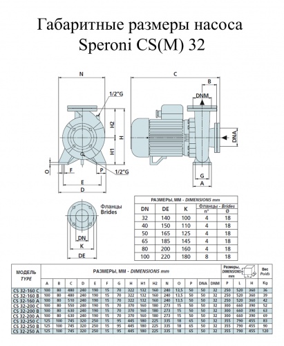 Насос поверхневий Speroni CS 32-160 C (101800260) - фото 2