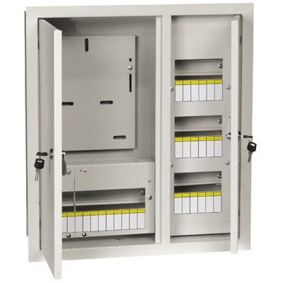 Корпус металлический ИЭК ЩУРн-3/30зо-1 38 УХЛ3 (MKM35-N-30-31-ZO) - фото 1
