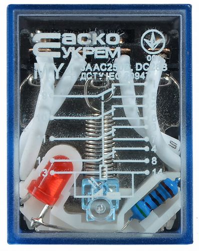 Реле промежуточное АсКо МY4 3А DC-110В IP40 (A0090010022) - фото 2