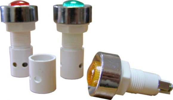 Сигнальная арматура АсКо PLS красная 220В (A0140030027) - фото 1