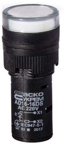 Светодиодная матрица АсКо AD16-16DS белая 220В АC (A0140030040) - фото 1