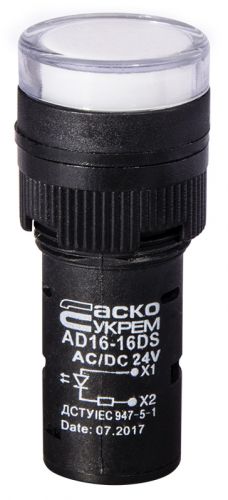 Світлодіодна матриця АсКо AD16-16DS біла 24В АC / DC - фото 1