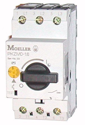 Автоматичний вимикач Eaton (Moeller) PKZM0-1,6 (072735) - фото 1