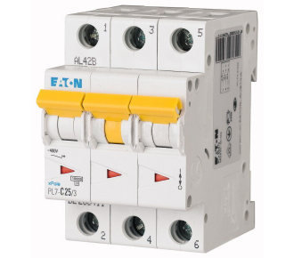 Автоматический выключатель Eaton (Moeller) PL7-D25/3 (263423)
