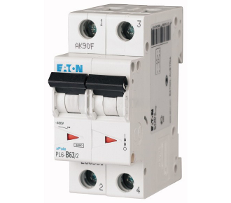 Автоматический выключатель Eaton (Moeller) PL6-C63/2 (286573) Автоматический выключатель Eaton (Moeller) PL6-C63/2 (286573)