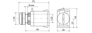 Кнопка ИЭК ABLFS-22 красный D22мм неон 240В 1з+1р (BBT30-ABLFS-K04) - фото 2