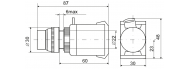 Кнопка ИЭК ABLFP-22 прозрачный D22мм неон 240В 1з+1р (BBT20-ABLFP-K08) - фото 2