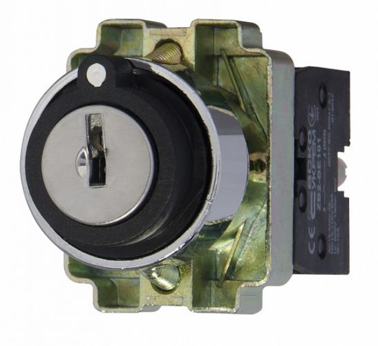 Кнопка поворотная с ключом АсКо XB2-BG33 1р+1з (A0140010010) - фото 2