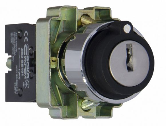 Кнопка поворотная с ключом АсКо XB2-BG33 1р+1з (A0140010010) - фото 3