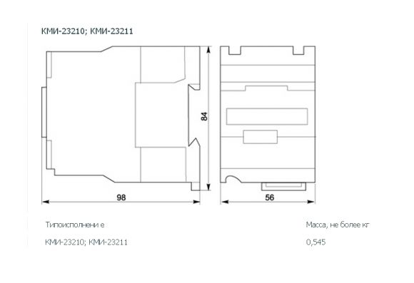 Контактор ІЕК КМІ-23210 32А 110В / АС3 +1 з - фото 2