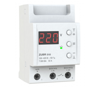 Реле напряжения ZUBR D63