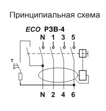 Реле защитного выключения ПРОМФАКТОР РЗВ-4 4P 25/0,03 ECO - фото 3