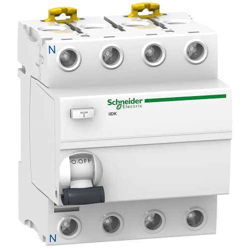 Дифференциальный выключатель (УЗО) Schneider Electric iID K тип AC 4P 40А 30мА A9R50440 - фото 1