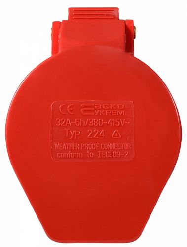 Гнездо переносное Аско ГП 32А/4 3Р+РЕ (224) (A0080020005) - фото 4