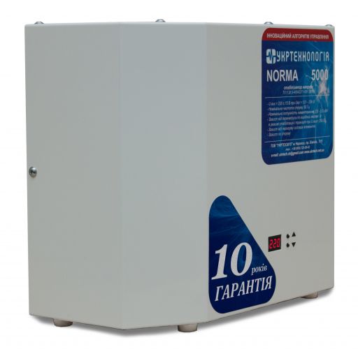 Стабілізатор напруги Укртехнологія НСН-5000 Norma-N (HV) - фото 3