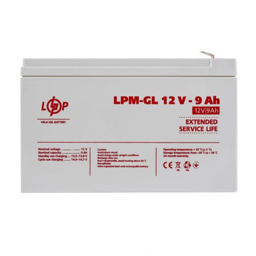 Акумуляторна батарея LogicPower LPM-GL 12 - 9 AH - фото 1