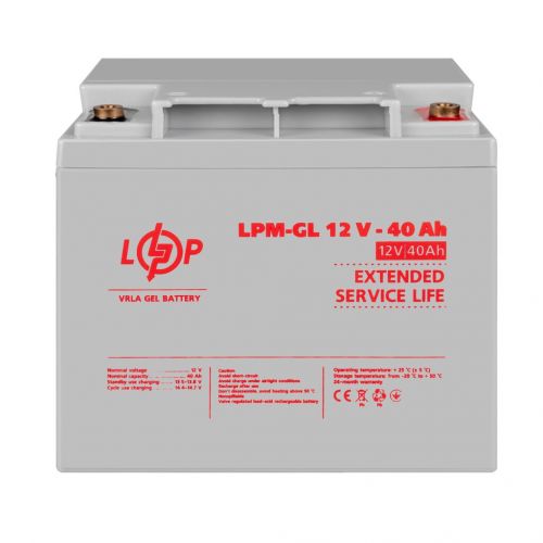 Акумуляторна батарея LogicPower LPM-GL 12 - 40 AH - фото 5