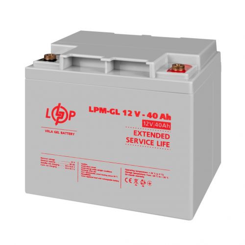 Акумуляторна батарея LogicPower LPM-GL 12 - 40 AH - фото 2