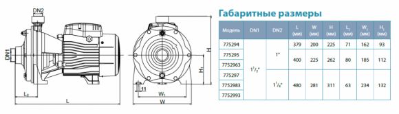 Насос поверхностный Aquatica 2AC220 (7752963) - фото 4