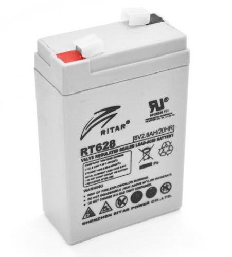 Акумуляторна батарея RITAR RT628, 6V 2.8Ah (2966) - фото 1