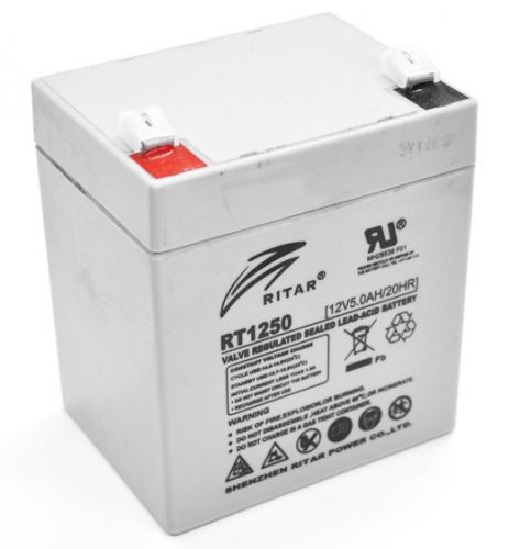 Акумуляторна батарея RITAR RT1250, 12V 5.0Ah (2973) - фото 1