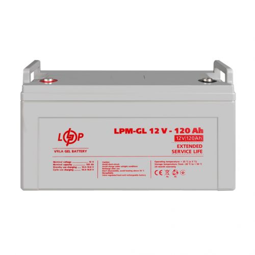 Акумуляторна батарея LogicPower LPM-GL 12V 120AH - фото 2