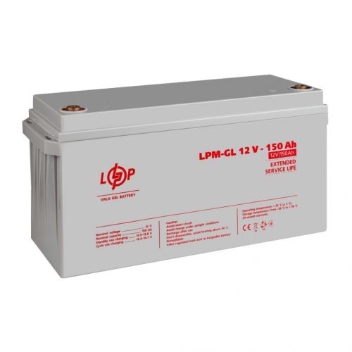 Акумуляторна батарея LogicPower LPM-GL 12V 150AH - фото 2