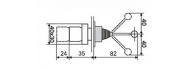 Кнопка манипулятор АсКо XB2-D2PA14 с фиксацией 2р+2з (A0140010050) - фото 3