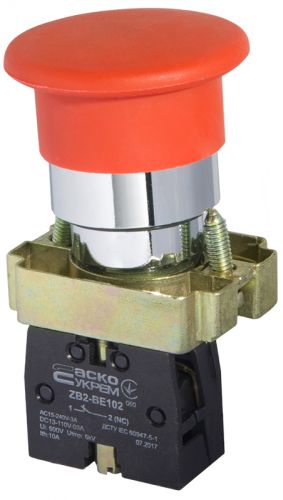 Кнопка "Стоп" АсКо XB2-BC42 (грибок) (A0140010031) - фото 1