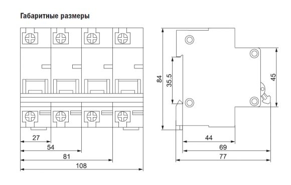 Автоматический выключатель ИЭК ВА47-100 1P 50А 10кА х-ка D (MVA40-1-050-D) - фото 2