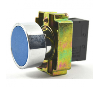 Кнопка ИЭК LAY5-BA61 без подсветки синяя 1з (BBT60-BA-K07)