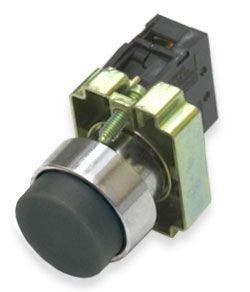 Кнопка ИЭК LAY5-BL21 без подсветки черная 1з (BBT70-BL-K02) - фото 1