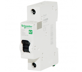 Автоматический выключатель Schneider Electric Easy9 1P 6A хар-ка C 4,5кА EZ9F34106 Автоматический выключатель Schneider Electric Easy9 1P 6A хар-ка C 4,5кА EZ9F34106