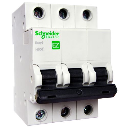 Автоматичний вимикач Schneider Electric Easy9 3P 10A хар-ка C 4,5кА EZ9F34310 - фото 1