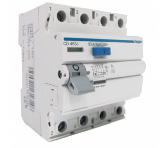 Дифференциальное реле Hager CD464J (тип АC) Дифференциальное реле Hager CD464J (тип АC)