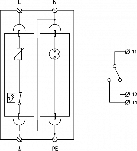 Ограничитель перенапряжения УЗИП SALTEK FLP-12,5 V/1S+1 - фото 3
