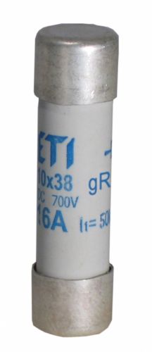 Предохранитель цилиндрический ETI CH10x38 gR 10A/700V AC/DC (2625021) - фото 1