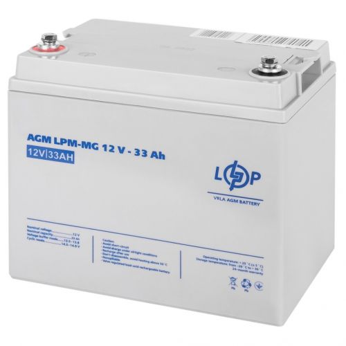 Акумуляторна батарея LogicPower AGM LPM-MG 12 - 33 AH - фото 2