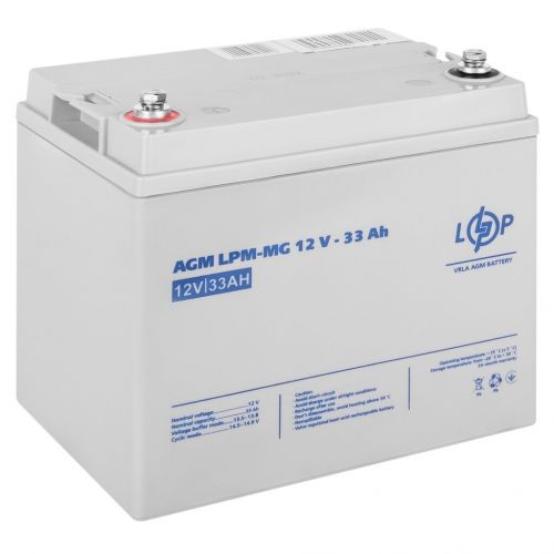 Акумуляторна батарея LogicPower AGM LPM-MG 12 - 33 AH - фото 3