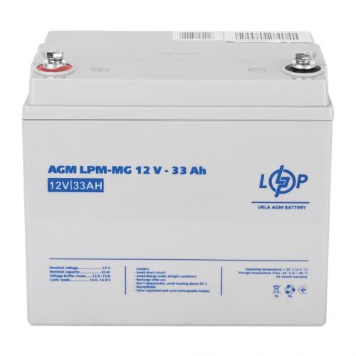 Акумуляторна батарея LogicPower AGM LPM-MG 12 - 33 AH - фото 1