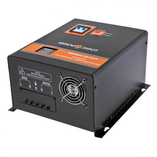 Стабилизатор напряжения LogicPower LPT-W-5000RD Black - фото 2