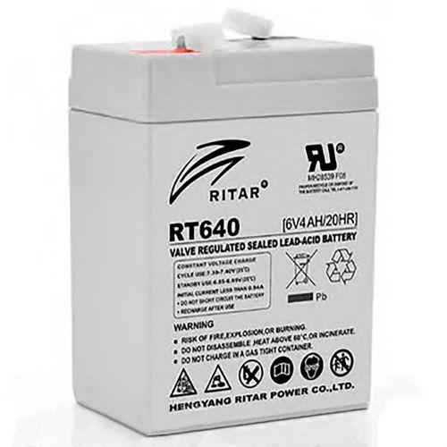 Акумуляторна батарея RITAR RT640, 6V 4Ah (8208) - фото 1