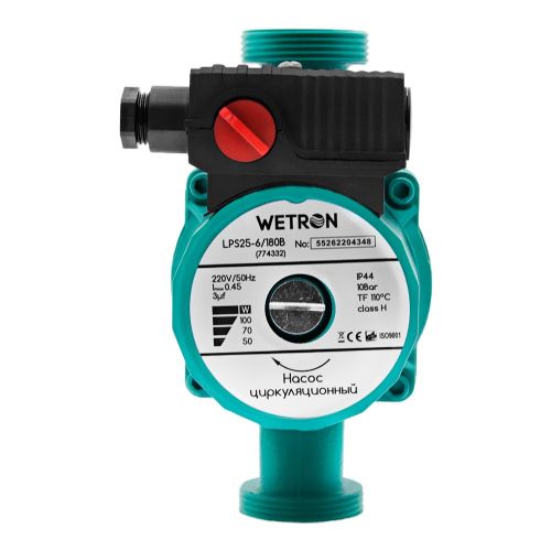 Насос циркуляционный WETRON 75Вт Hmax 4м Qmax 40л/мин (774312) - фото 1