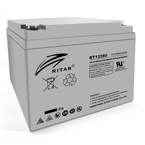 Акумуляторна батарея RITAR RT12280 12V 28Ah (9092) - фото 1