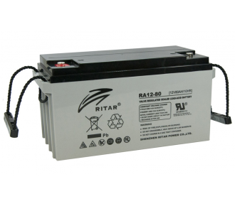 Аккумуляторная батарея RITAR DC12-80 12V 80Ah (7390) Аккумуляторная батарея RITAR DC12-80 12V 80Ah (7390)