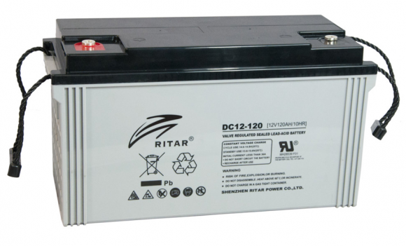 Аккумуляторная батарея RITAR DC12-120 12V 120Ah (8224) - фото 1