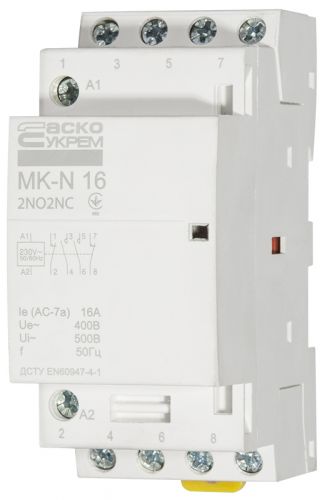 Модульный пускатель Аско MK-N 4P 16A 2NO2NC (A0040030028) - фото 3