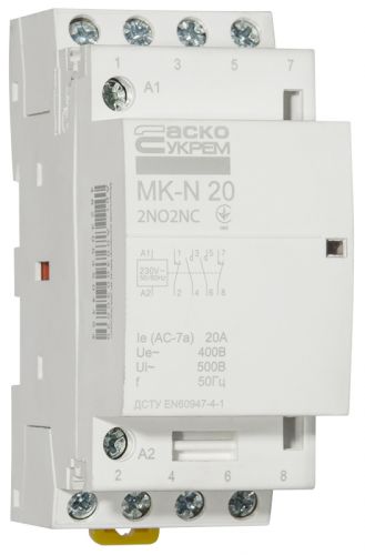 Модульный пускатель Аско MK-N 4P 20A 2NO2NC (A0040030029) - фото 3