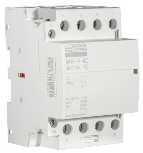 Модульный пускатель Аско MK-N 4P 40A 2NO2NC (A0040030036) - фото 2