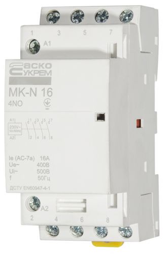 Модульный пускатель Аско MK-N 4P 16A 4NO (A0040030026) - фото 4